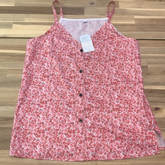 NWT! Women’s Button-Down Floral Tank - Size M - Picture 1 of 8